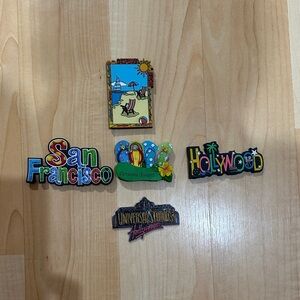 Colorful Souvenir Magnets Set